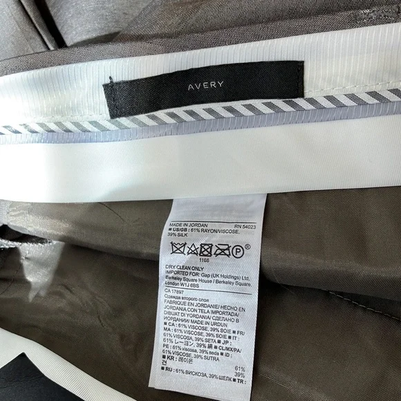 New! Lightweight BR Avery Silk/Rayon Cropped Pants size 12 - Picture 7 of 7